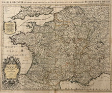 Carica l'immagine nel visualizzatore di Gallery, Galliae Regnum in omnes suas provincias accurate divisum ad usum serenissimum Burgundiae Ducis