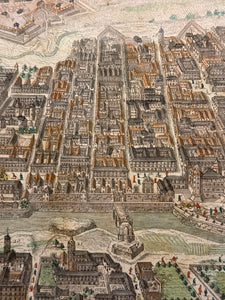 Veduta di Torino a volo d'uccello
