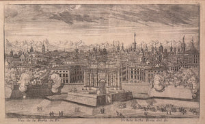 Veduta prospettica della Porta di Po