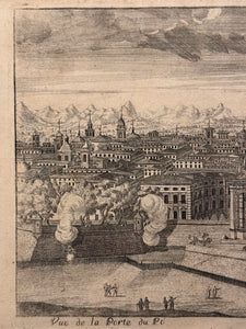 Veduta prospettica della Porta di Po
