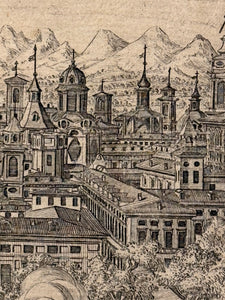 Veduta prospettica della Porta di Po